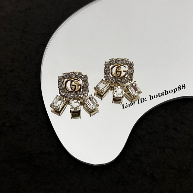 Gucci古奇專櫃爆款飾品 古馳中古款耳釘 zgb2807